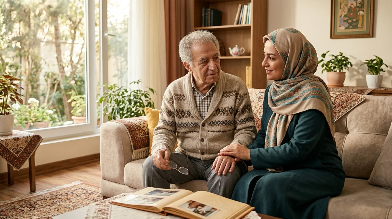 مرور خاطرات با سالمند آلزایمری؛ مراقبت در منزل