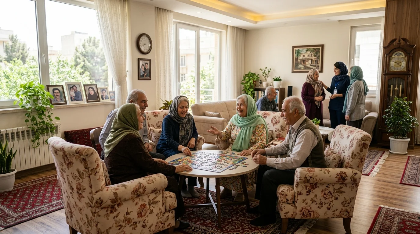 زندگی جمعی و فعالیت گروهی سالمندان در خانه سالمندان