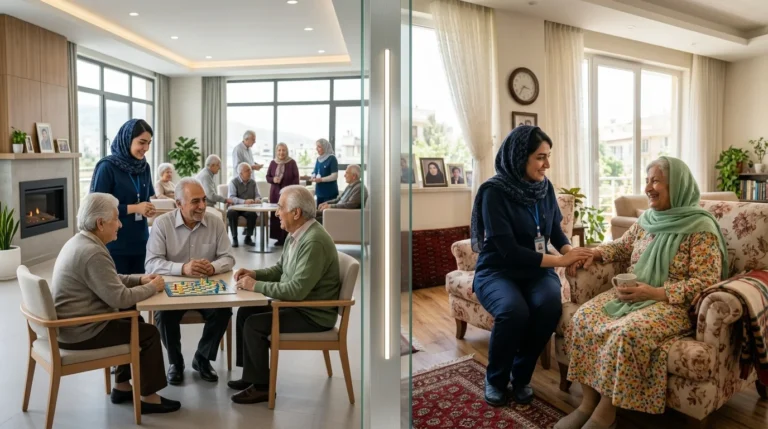 پرستار سالمند در منزل یا خانه سالمندان؟ مقایسه کامل مدل‌های مراقبت از سالمند